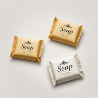 Sachets personnalisés imprimés avec logo pour savon, sachets thermoscellables en feuille d'aluminium pour échantillons de soins de la peau, pochettes d'emballage en plastique pour savon blanchissant