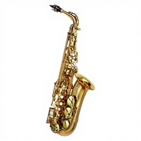 P. Mauriat Ensemble d'accessoires professionnels pour saxophone alto, finition laquée en or, boutons en nacre d'ormeau, pour adulte, OEM d'usine PMSA-170