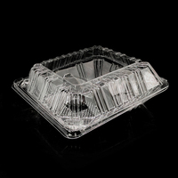 Boîte à charnières BOPS anti-buée haute transparence sans BPA, pliable, jetable, pour aliments, à 1 et 3 compartiments, personnalisable