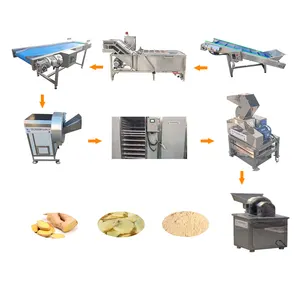 Cipolla e aglio in polvere linea di produzione di frutta e verdura macchina per la lavorazione di polvere