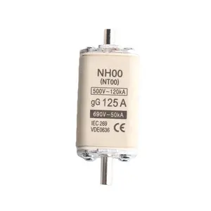 NQQK NT00 NH00 50A filler Closed tube type HRC Low Voltage Fuse link