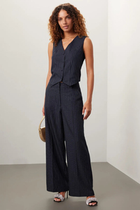 Oem Custom Small Moq Casual scollo a V senza maniche gessed Singlr breted sartoriale giacca da <span class=keywords><strong>donna</strong></span> di alta qualità - Product Image 2