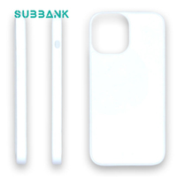 Coque de téléphone vierge en TPU écologique avec plaque en aluminium et logo imprimé par sublimation 2D pour iPhone – Vente en gros Subbank pour Halloween