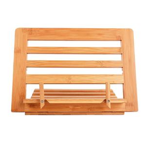 Vente en gros <span class=keywords><strong>Support</strong></span> <span class=keywords><strong>de</strong></span> <span class=keywords><strong>livre</strong></span> en bois <span class=keywords><strong>de</strong></span> bambou Comptoir <span class=keywords><strong>de</strong></span> <span class=keywords><strong>cuisine</strong></span> <span class=keywords><strong>Support</strong></span> <span class=keywords><strong>de</strong></span> <span class=keywords><strong>livre</strong></span> réglable pour la lecture - Product Image 3