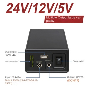 แบตเตอรี่ลิเธียม 44800mAh 25.2V 12V 5V ชุดแบตเตอรี่สำรองพลังงานหลายแรงดันไฟฟ้า พอร์ตชาร์จสามช่อง พร้อมระบบป้องกัน <span class=keywords><strong>BMS</strong></span> สำหรับกิจกรรมกลางแจ้ง - Product Image 2
