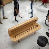 Porte-stylo en bambou moderne fait main de haute qualité pour impression UV, design créatif, cadeaux d'affaires promotionnels