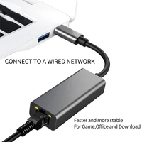 Adaptador de Red RTL8152E de 1000 Mbps, Tipo C, Ethernet, Gigabit, RJ45, para Laptop