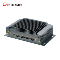 OEM 3 LAN 4 * Com Embedded Fanless Mini PC Intel 12th 11th Gen Core I3 I5 I7 I9 DDR4 1 * HD 1 * VGA 5G Estación Base X86 PC Industrial
