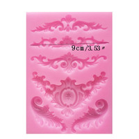 Moule en silicone fondant gaufré de style européen et américain, pour bordure de gâteau, en dentelle, moule en argile ultra-léger, outils de cuisson, 1 pièce