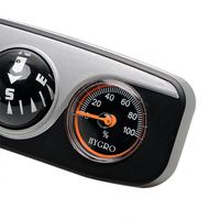 Boussole à bille 3-en-1 avec thermomètre et hygromètre – Accessoires intérieurs pour voitures, bateaux et véhicules