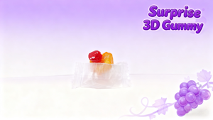 Caramelos de Goma 3D Sorpresa OEM/ODM, Divertidos Caramelos de Gelatina Suave con Forma de Dibujos Animados, Sabor a Uva, Multicolores <span class=keywords><strong>para</strong></span> Niños, Bolsa de Marca Privada - Product Image 4