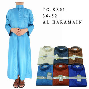 2022 moda alta calidad árabe Thobe <span class=keywords><strong>Alharamain</strong></span> Jubba para niño Arabia Thobe para hombres jóvenes - Product Image 6