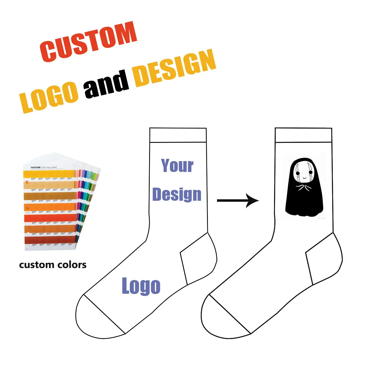 Sıcak satış özel OEM desen pamuk ekip çorap nakış Custom Made çorap tasarım kendi çorap