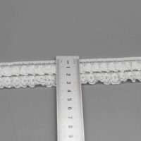 Dentelle Raschel froncée en nylon et coton, motif floral, pour poignets de chemisier et vêtements de nuit de mariée – Vente chaude du fabricant