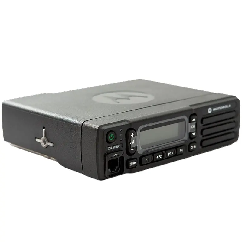 मोटोरोला ज़िर एम6660 के लिए डुअल बैंड लंबी दूरी की जीपीएस एनालॉग डिजिटल आईपी54 वॉयस कम्युनिकेशन वाहन माउटेड डीएमआर कार मोबाइल रेडियो