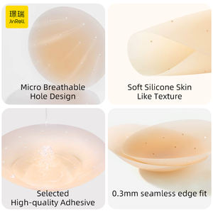 Sujetador Invisible de Silicona Reutilizable, Cubierta de Pezón, 8cm, Empanadas de Espuma para Mujer, Parche de Pezón Perforado y Transpirable - Product Image 2