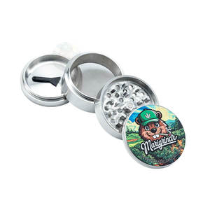 MariGrindr - Molinillo de Especias Manual de Acero Inoxidable de 2.5 Pulgadas, Molinillo de Hierbas de 4 Piezas para Condimentos de Cocina, Producto para <span class=keywords><strong>Amazon</strong></span> - Product Image 2
