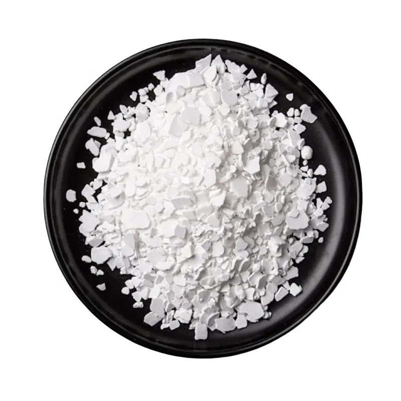 Granules blancs de la catégorie industrielle Cacl2 de dihydrate de chlorure de calcium Prills 70%-77% Dihydrate de chlorure de calcium