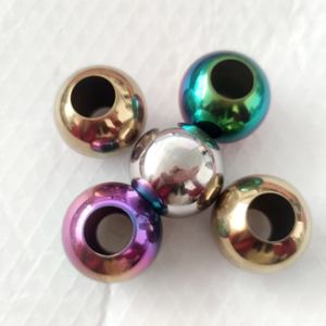 3 balles en acier inoxydable, raccords de commerce des balles d'escalier en acier inoxydable, chemin de corps, boule métallique ronde et creuse - Product Image 3