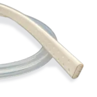Jackson-tubo perforado plano de silicona, sin trocar