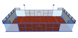 Sports Equipment Customized Size Outdoor Indoor Panoramic Padel <strong>Court</strong> Portable Paddle Tennis <strong>Court</strong> - Product Image 6