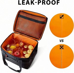Grand sac isotherme de 32 L, sac à lunch pliable et souple pour pique-nique, plage, voyages de travail - Product Image 4