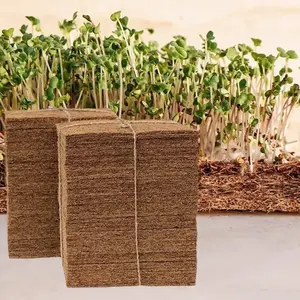 Hydroponic Jute Felt Hemp Grow Mat For Seedling Microgreen Hemp Grow Mats For House
