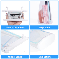 Étui universel pour téléphone portable 2L en PVC écologique, étanche et flottant, avec fente pour carte