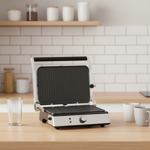 Grill de contact mécanique Anbolife 6 tranches grande capacité 2200W, <span class=keywords><strong>raclette</strong></span> et appareil à sandwichs avec plaques amovibles antiadhésives pour usage intérieur - Product Image 6