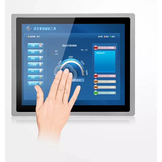 Wholesale 15\"-17\" Inch Industrial Computer with I5 I7 3-12th All-One Capacitive/Resistive Touchscreen Panel Factory Price