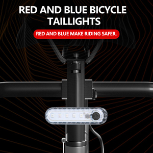 Luz trasera de bicicleta impermeable e intermitente JF, luz de advertencia portátil, compacta y giratoria para conducción nocturna - Product Image 2
