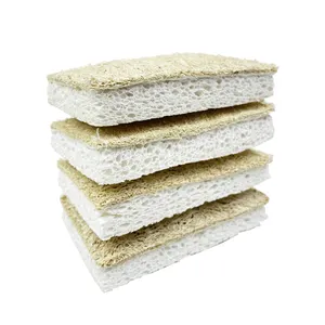 Luffa Cellulose Eco Schwamm Reinigungs peeling Komprimiertes Cellulose schwamm Quadrat Für Küchen schwamm Absorbierende Cellulose