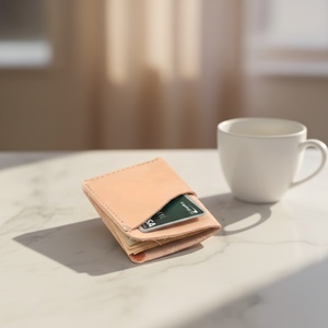 กระเป๋าสตางค์หนังแท้ Boshiho รุ่นมินิมอล พร้อมช่องใส่บัตร RFID และคลิปหนีบเงินสไตล์วินเทจสำหรับผู้ชาย - Product Image 4