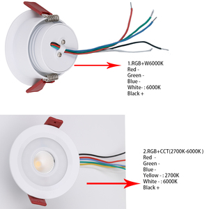 Foco Empotrable de Techo Benory Tuya Zigbee DMX RGBW Regulable de 12W 24V CCT 2700K 6000K para Loxone Dali KNX GVS <span class=keywords><strong>Homematic</strong></span> Electrónico - Product Image 2