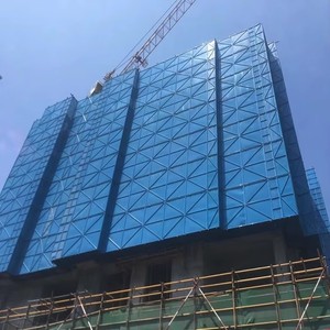 Échafaudage de sécurité perforé en métal, structure en maille, revêtement en poudre bleue pour cadre d'escalade - Product Image 3