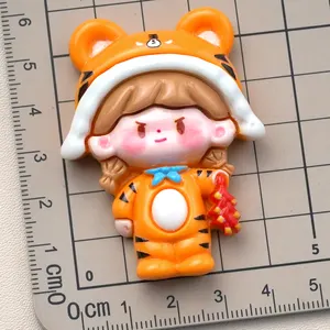 Hot Selling Kawaii Animal Cartoon Flatback Cabochon Resin Accessories For Handmade Crafts DIY Home Decoration Accessories