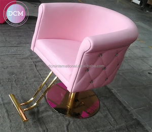 Kapsalon Meubels Roze Dames Kappersstoel Salon Haar Snijstoel En Spiegelset - Product Image 4