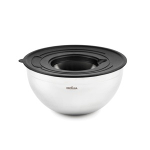 Set di 3 Ciotole da Cucina Elegance in Acciaio Excelsa 245x13x24,5 cm Argento per Conservazione Alimenti e Contenitori - Product Image 5