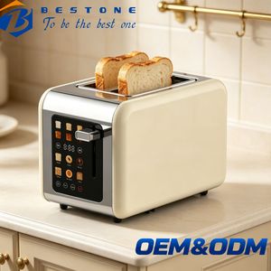 เครื่องปิ้งขนมปัง BESTONE 2 แผ่น พร้อมตัวตั้งเวลาแบบดิจิตอล 850 วัตต์ ฟังก์ชั่นป๊อปอัพอัตโนมัติ สำหรับใช้ในครัวเรือน พร้อมฟังก์ชั่นละลายน้ำแข็ง อุ่นอาหาร และยกเลิกการปิ้ง - Product Image 1