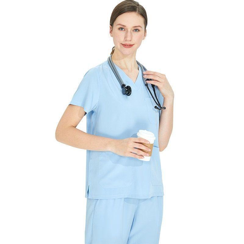 Women's Light Blue Short-sleeve Set