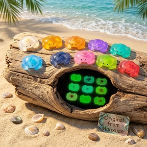 สินค้าขายดี ชาร์มรูปปูเรซิ่นเรืองแสงสีพาสเทลมาการอง โอเชียนแจสเปอร์ ซันคิสท์ ชอร์ไลน์ สำหรับตกแต่งบ้าน งานฝีมือ DIY อุปกรณ์เสริม - Product Image 2