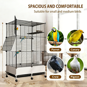 Transportador <span class=keywords><strong>de</strong></span> Loros Seguro <span class=keywords><strong>para</strong></span> Viajes, Ligero, Duradero, Ventilado, Fácil <span class=keywords><strong>de</strong></span> Transportar, Transportador <span class=keywords><strong>de</strong></span> Aves - Product Image 5