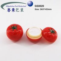Kinderen Leuke Meisje Plastic Lippenstift Container Lip Masker Make Bal Nieuwigheid Fruit Make Container
