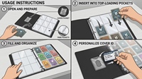 Protège-cartes personnalisés en PP, imperméables et durables, avec 9 pochettes, pour cartes de baseball et cartes d'indexation de jeu