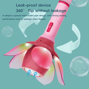 2026 ピストーラ・ブルハス フラワーハンドヘルド電動バブルブローマシン 1分間に10000個以上の泡を生成 バッテリー付き電動バブルワンド - Product Image 4