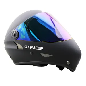 Volledige Gezicht Downhill Longboard Helm Skateboard Helm Met Eyeshield Vizier