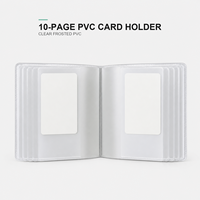 Porta Tarjetas de PVC, Porta Pasaportes y Tarjetas de Identificación con 10 Bolsillos, Estilo Moderno