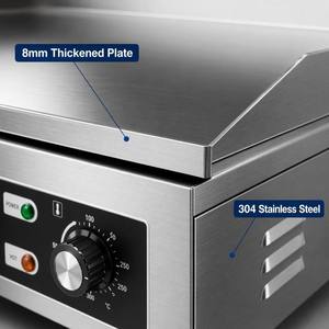 660mm Countertop Electric <b>Flat</b> <b>Top</b> <b>Griddle</b> Stainless Steel Burger Grill Machine 3500W Professional Fry Plate for Fast Food Shop - Product Image 3
