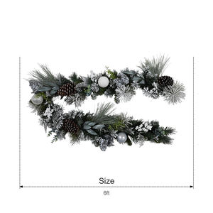 Nueva llegada personalizada Pvc verde decoración de Navidad guirnalda artificial moderna - Product Image 2