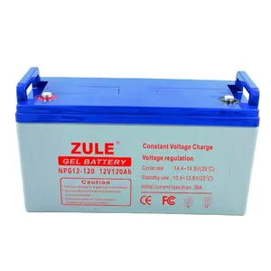 Nhà cung cấp Trung Quốc chân Gel năng lượng mặt trời có thể sạc lại pin 12v120ah nhà Pin